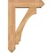 Ekena Millwork Imperial Arts and Crafts Smooth Bracket w/ Offset Brace, Western Red Cedar, 7 1/2"W x 28"D x 40"H BKT0806X28X40IMP03SWR - alternate 3